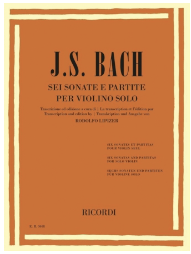 HAL LEONARD J.S. Bach (Lipizer): 6 Sonatas and Partitas (violin & piano) RICORDI