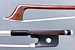 French Dominique Peccatte cello bow, Raffin Certificate, silver mounted, grafted under grip, 71.2 g. | Metzler Violins