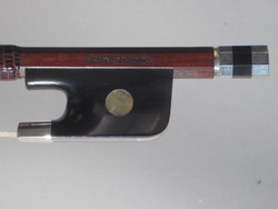 Brazilian ALYSIO De MATTOS cello bow, Pernambuco / Horn / Silver, (round heel), Rio / Paris, BRAZIL, 82.6g