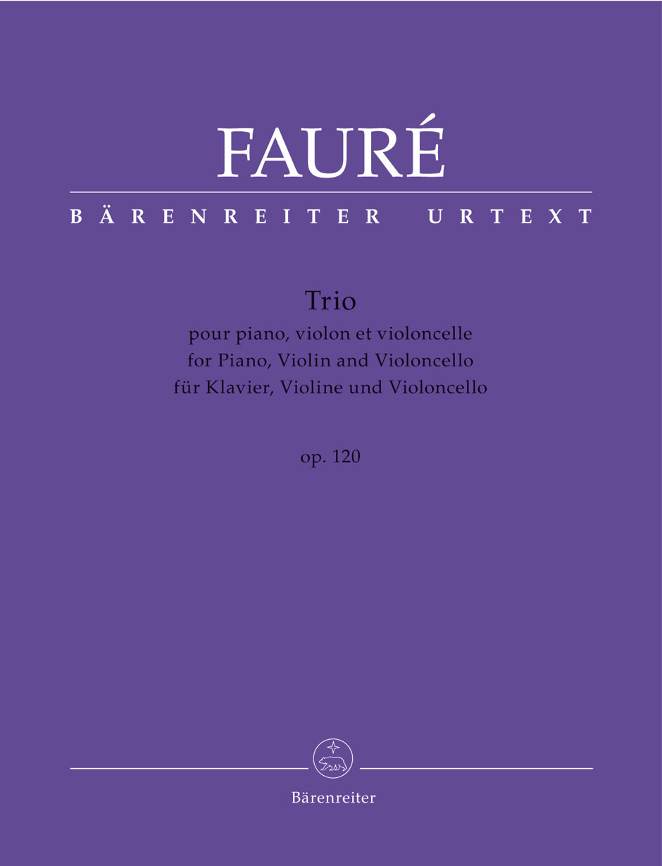 Barenreiter Faure, Gabriel (Sobaskie): Piano Trio for Piano, Violin and Violoncello op. 120 N 194, Barenreiter Urtext