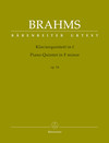 Barenreiter Brahms: Piano quintet in F minor Op.34 - URTEXT (violin, violin, viola, cello & piano) Barenreiter