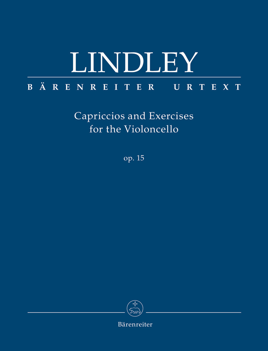 Barenreiter Lindley, Robert.: Capriccios and Exercises for the Violoncello op. 15 (cello) BARENREITER