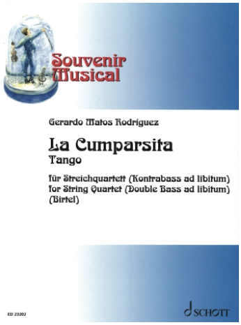HAL LEONARD Rodriguez (Birtel): La Cumparsita Tango (string quartet) SCHOTT