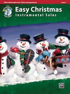 Alfred Music Easy Christmas Instrumental Solos, Level 1 for Strings (Violin & Piano) Alfred