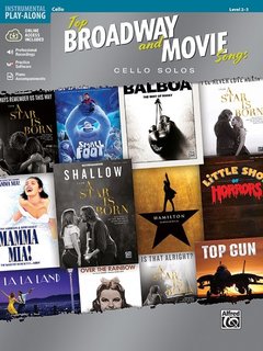 Top Broadway and Movie Songs (Cello Book & Online Accress) Alfred