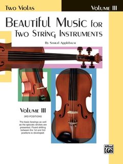 Alfred Music Applebaum, S.: Beautiful Music for Two String Instruments, Volume 3 (2 violas) Alfred