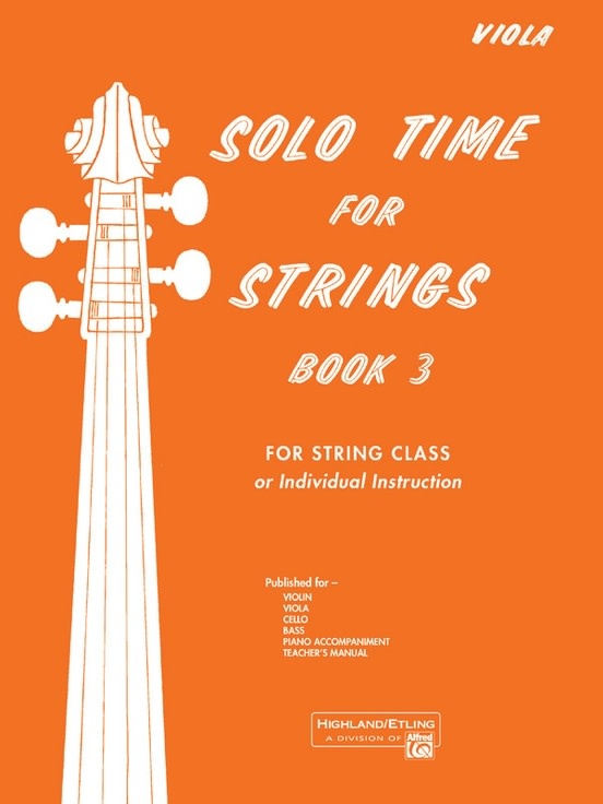 Alfred Music Etling, F.R.: Solo Time for Strings, Book 3 (viola)