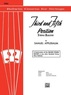 Alfred Music Applebaum, S.: Third and Fifth Position String Builder (viola) Alfred