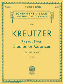 HAL LEONARD Kreutzer (Singer): 42 Studies or Caprices (violin) Schirmer