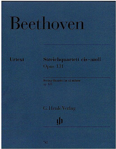 HAL LEONARD Beethoven (Platen): String Quartet in C Sharp minor, Op.131 - URTEXT (string quartet)
