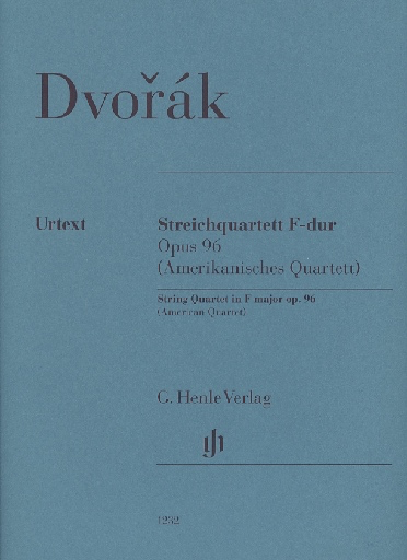 HAL LEONARD Dvorak: String Quartet No.12 in F Major - "American Quartet," Op.96 - URTEXT (string quartet) Henle