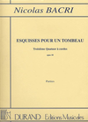 HAL LEONARD Bacri, Nicolas: Esquisses pour un tombeau, Op.18, No.3-score and parts (string quartet)