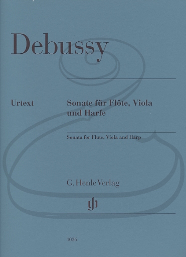 HAL LEONARD Debussy (Jost): (score/parts) Sonata for Flute, Viola, & Harp - URTEXT (viola, flute, & harp) Henle Verlag