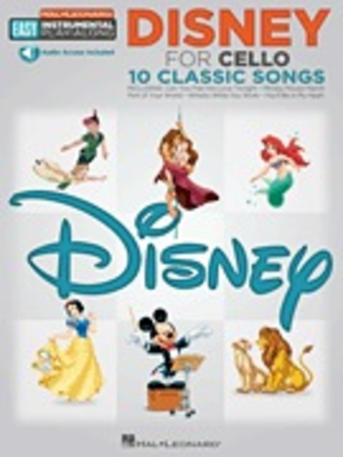 Hal Leonard Disney For Cello 10 Classic Songs Cello Cd Metzler Violin Shop