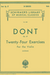 Schirmer Dont: 24 Exercises, Op37, Schirmer Library of Classics Volume 328 (violin) SCHIRMER