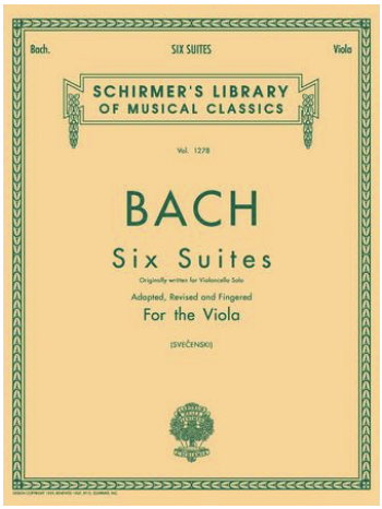 Schirmer Bach: 6 Suites - Schirmer Library of Classics Volume 1278
