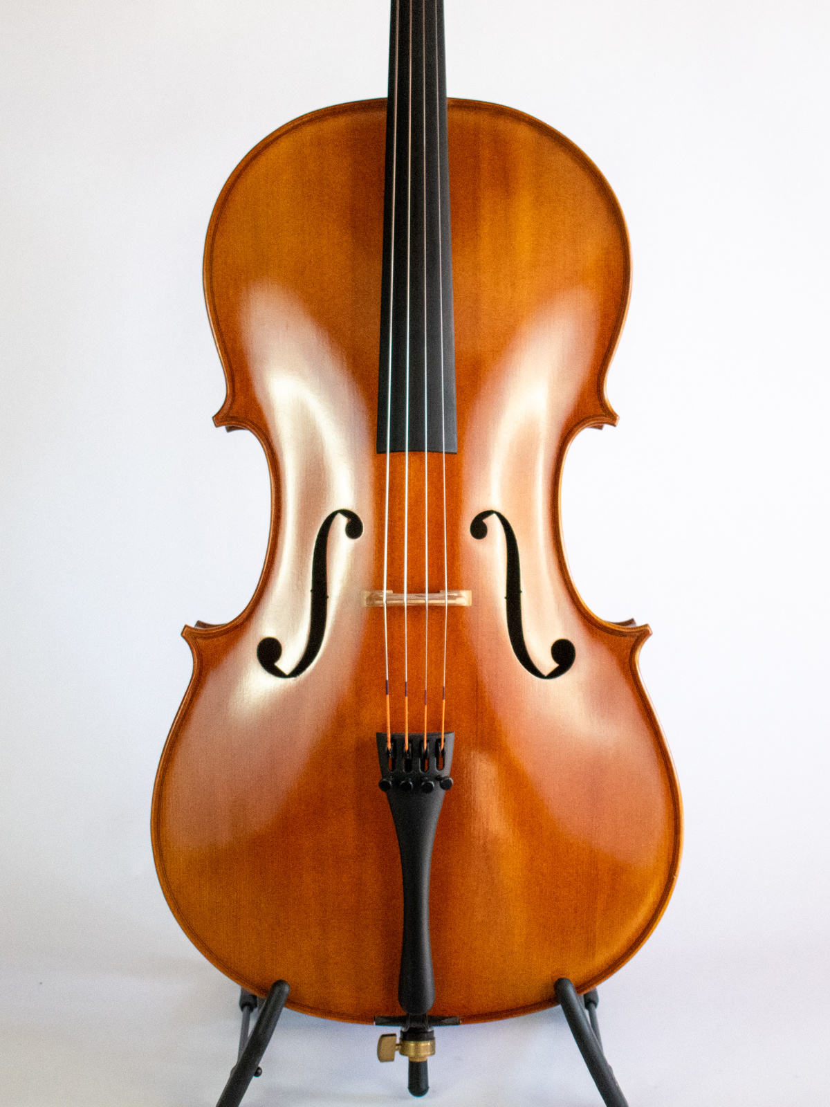Serafina DX 1/2 cello, fully carved, with high quality strings, rosin, cloth
