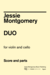 Jessie Montgomery Music Montgomery, Jessie: Duo for Violin and Cello, NYC Music Services
