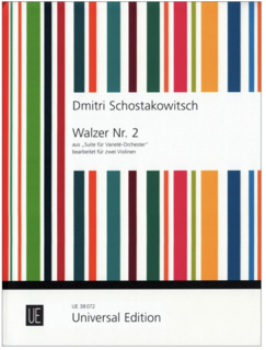 Universal Edition Shostakovich (Schostakowitsch): Walzer Nr2 (two violins) UE