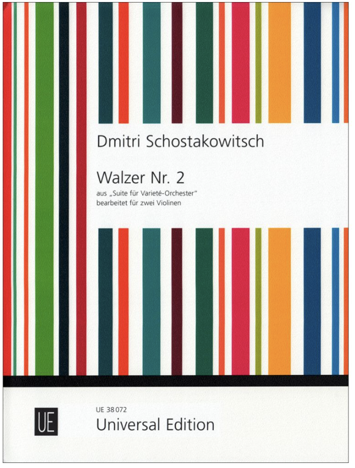 Universal Edition Shostakovich (Schostakowitsch): Walzer Nr2 (two violins) UE