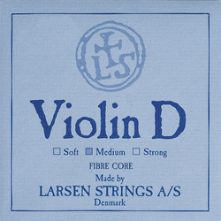 Larsen Larsen Original violin D string, medium aluminum wound, synthetic core