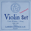 Larsen Larsen Original violin string set, medium, w. steel E & alum. D,