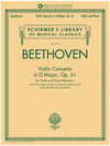 Schirmer Beethoven: Violin Concerto in D Major, Op. 61 (violin and piano)