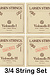 Larsen Larsen cello string set, medium, fractional sizes,