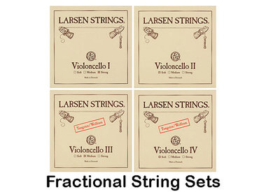 Cello Strings, Larsen Fractional Sizes