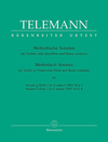 Barenreiter Telemann: Twelve Methodical Sonatas, Vol.3 A mi & G maj (violin & piano, cello) Barenreiter