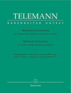 Barenreiter Telemann: Twelve Methodical Sonatas, Vol.1 G mi & A maj (violin & piano, cello) Barenreiter
