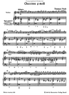 Barenreiter Vitali, Tommaso Antonio: Chaconne (Ciaccona), (Ciacona), fur Violin and basso continuo G minor (violin & piano) Barenreiter