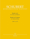 Barenreiter Schubert, F.: Rondo fur Violin and Piano B minor op. 70 D 895, Barenreiter