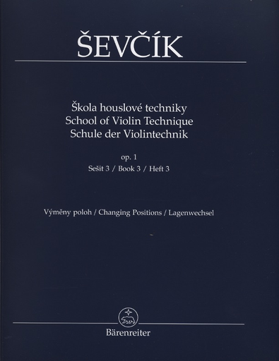 Barenreiter Sevcik, O. (Edited by Jaroslav Foltyn): Violin Studies Op.1 No.3 (violin) Barenreiter