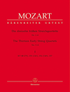 Barenreiter Mozart, W.A. (Fuessl): Thirteen Early String Quartets, Vol. 1 - No. 1-4, Barenreiter Urtext