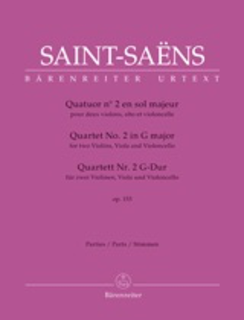 Barenreiter Saint-Saens: Quartet no.2 in G major op153 (string quartet) Barenreiter