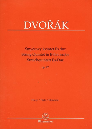 Barenreiter Dvorak, Antonin: Quintet in Eb Major Op.97 (2 violins, 2 violas, cello) Barenreiter