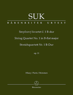 Barenreiter Suk, Josef: String Quartet No. 1 in Bb major, Op. 11 (set of parts) Barenreiter
