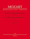 Barenreiter Mozart, W.A.: Thirteen Early String Quartets, Vol. 4, No.11-13, Barenreiter Urtext