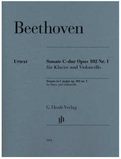 Beethoven: Cello Sonata in C Major, Op. 102, No. 1 (cello and piano) Henle