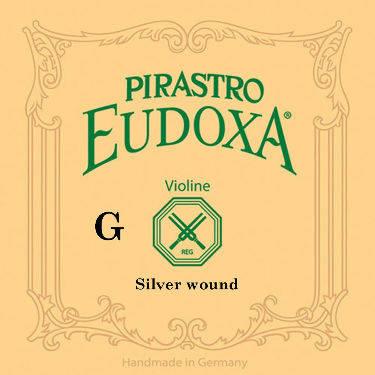 Pirastro Pirastro EUDOXA violin G string, silver wound on gut, 15 3/4, in envelope
