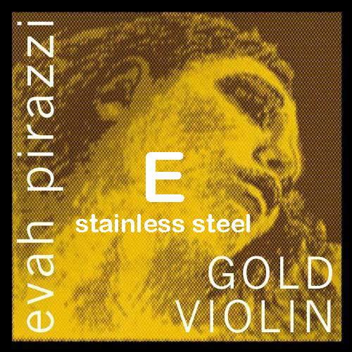 Pirastro Pirastro EVAH PIRAZZI GOLD, stainless steel violin E string, medium