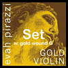 Pirastro EVAH PIRAZZI GOLD violin string set, gold-wound G,