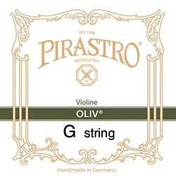 Pirastro Pirastro OLIV violin G string, gut/gold-silver, medium,
