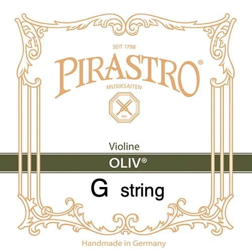Pirastro OLIV violin G string, medium, Metzler Violin Shop