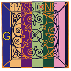 Pirastro PASSIONE violin G string, gut/silver, medium, 16-1/2