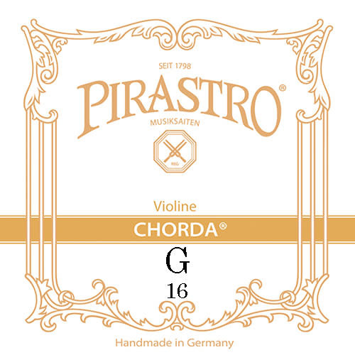 Pirastro Pirastro CHORDA violin G string, silver-plated copper wound on gut, 16, medium