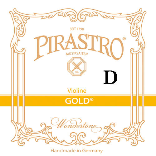 Pirastro Pirastro GOLD violin D string, silver-aluminum on gut (in envelope)