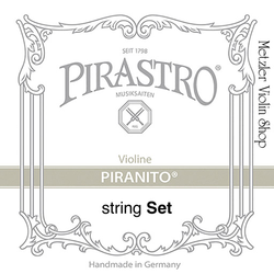 Pirastro PIRANITO violin string set with chrome-steel A, medium,