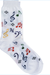 AIM Gifts White socks with multi-colored notes (kids size 7 1/2-9)
